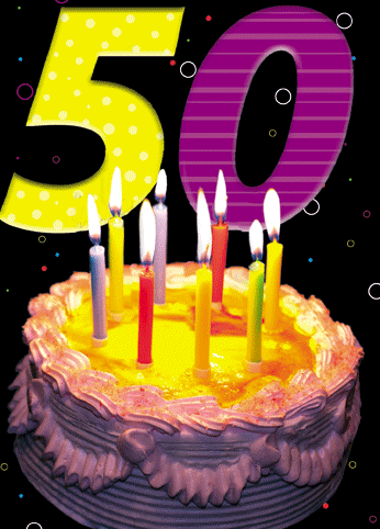 Happy 50th Birthday - 3D Holographic Greetings Card - age 50 | eBay